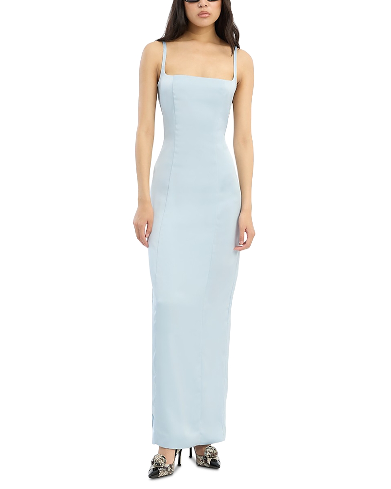 Rotate Satin Strap Maxi Dress