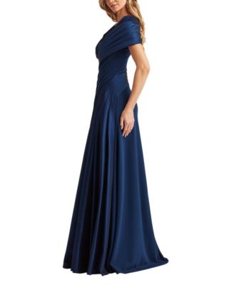  Milica Draped Portrait Collar Gown