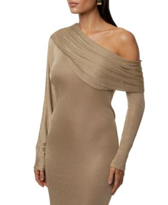  Drape and Shine Maxi Dress