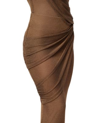  Opulent Metallic Maxi Skirt