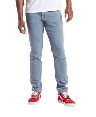 Men's Classic Fit Jeans Signature Stretch Denim Light Grey Wash