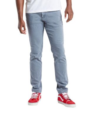 Mugsy Men's Classic Fit Jeans Signature Stretch Denim Light Grey Wash ...