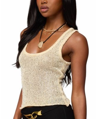 Eleora Sequin Knit Tank Top