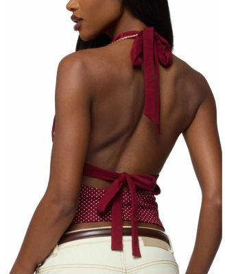 Ginny Mixed Polka Dot Halter Top