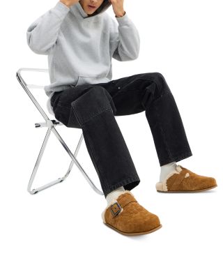 Men's Signature Suede Side Buckle Clog