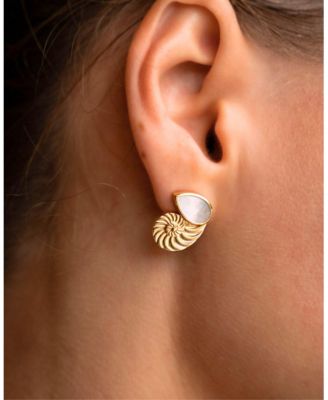  Lapis Star Stud Earrings