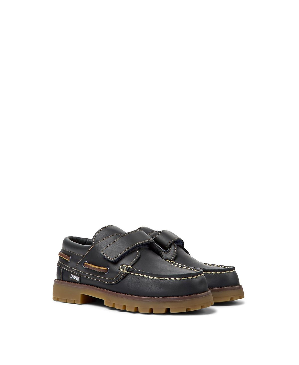 Camper Unisex Compas School Uniform Leather Shoes - Little Kid, Big Kid