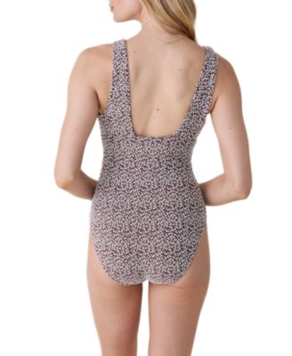  Women's Mykonos Deep Plunge One Piece Swimsuit