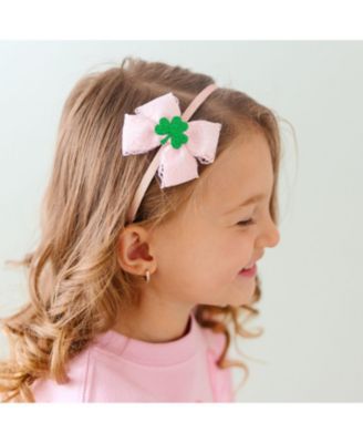 Girls' Shamrock Lace St. Patrick's Day Bow Headband - Little Kid, Big Kid