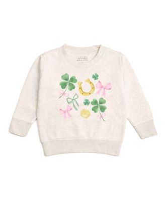 Girls' Sweet Shamrock St. Patrick's Day Sweatshirt - Big Kid