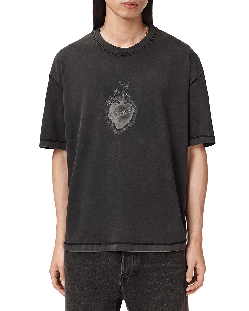 Allsaints Sabbath Crewneck Logo T-Shirt