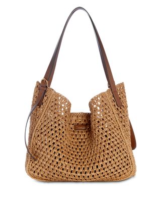 River Large Paper Straw Tote Bag