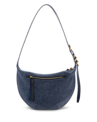 Mercer Medium Blue Canvas Hobo Bag