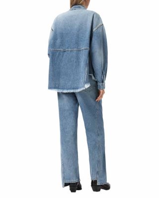 Frankie Mid Rise Studded Jeans in Vintage Indigo