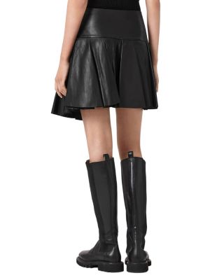 Irina Lea Leather Skirt