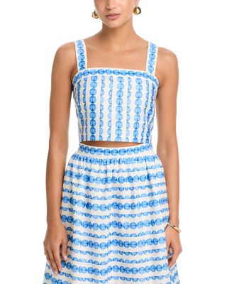 Structured Taffeta Top & Midi Skirt