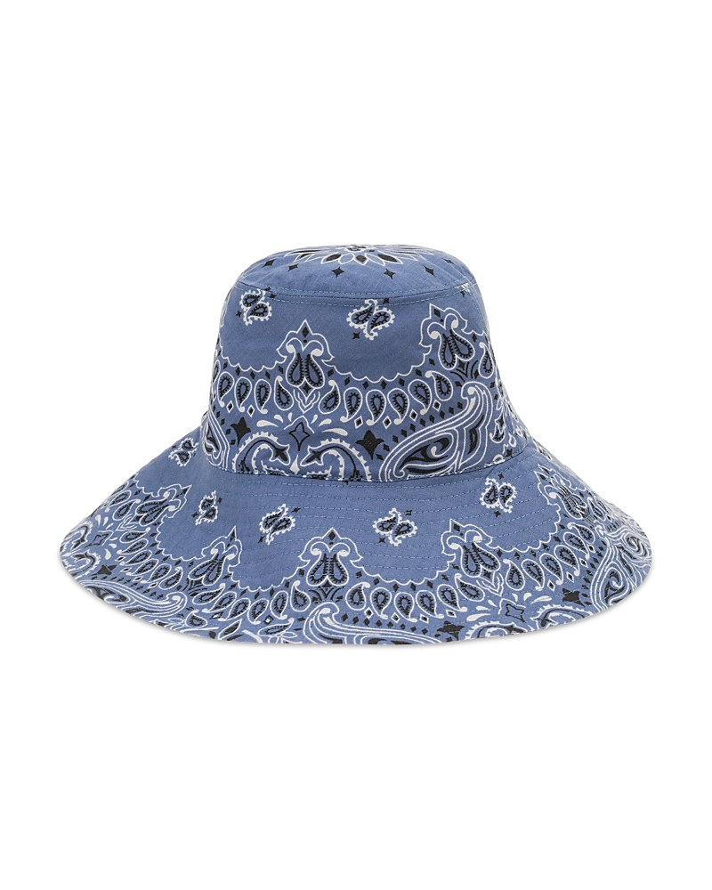 Call it By Your Name Capeline Paisley Cotton Button Hat