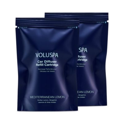 Mediterranean Lemon Car Diffuser Twin Refill Cartridge