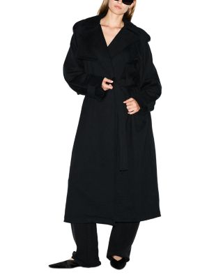 Boyfriend Fleece Trench Coat