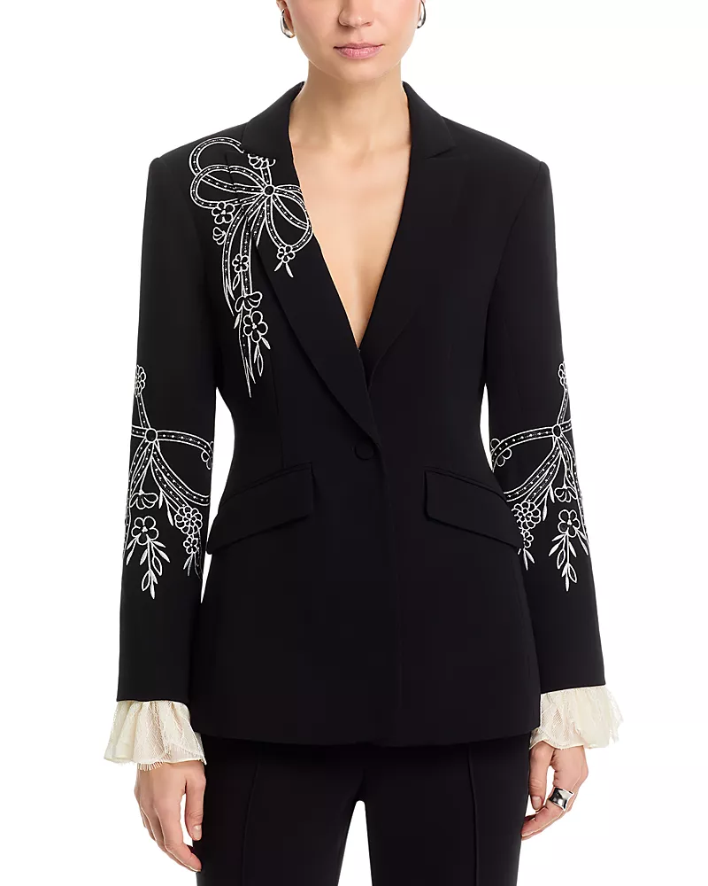 Cinq a Sept Cascading Ribbon Cheyenne Blazer