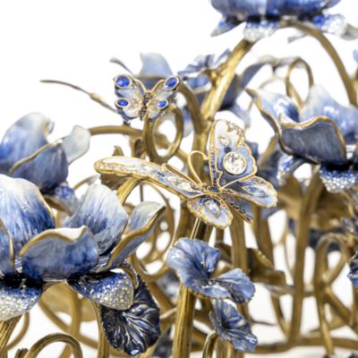 Claudine Floral & Butterfly Candelabra