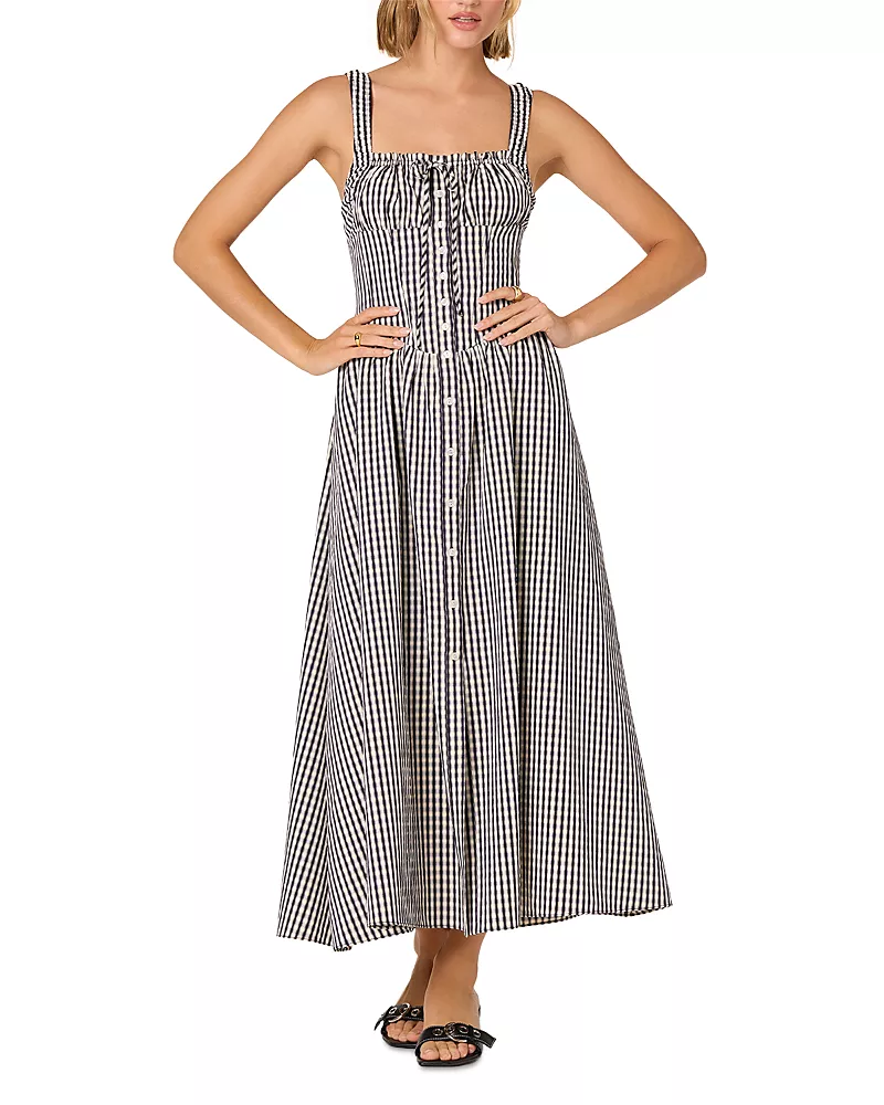 Astr the Label Temperance Button Front Dress