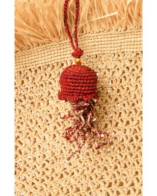 Raffia Jellyfish Bag Charm