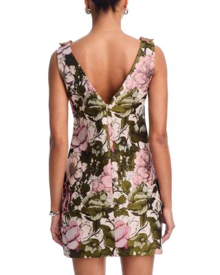 Lane Floral Jacquard Mini Dress