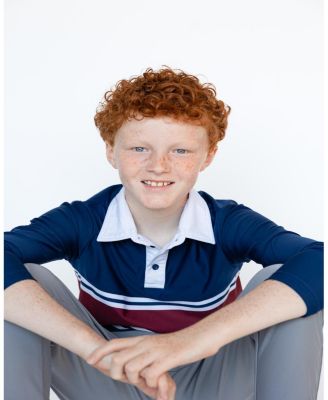 Boys' Long Sleeve Polo Shirt - Little Kid, Big Kid