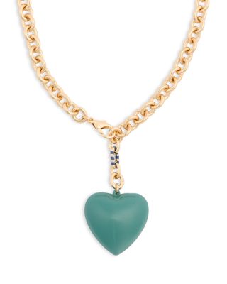 Puffy Heart Necklace, 33"