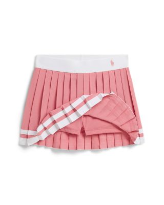 Girls' Striped Pleated Skort - Little Kid