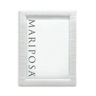 Woven Look White Frame, 5" x 7"