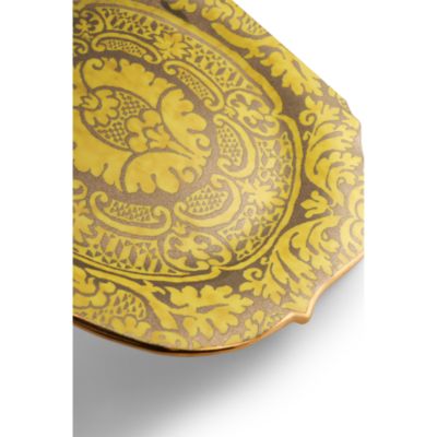 Fortuny Orsini Yellow Round Platter