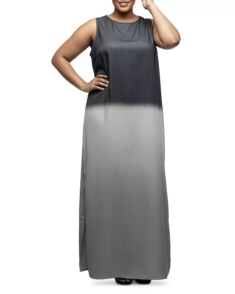 standards & practices Plus Dip Dye Sleeveless Tank Maxi Dress