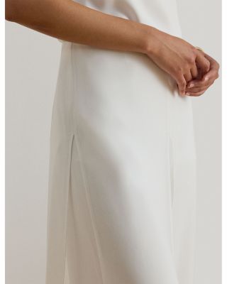 Chiffon Trim Georgette Wide Leg Pant