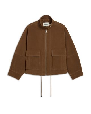 Kate Faux Suede Bomber