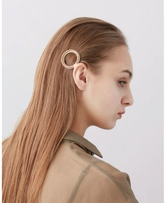  Gold Pearls Acetate Side Barette