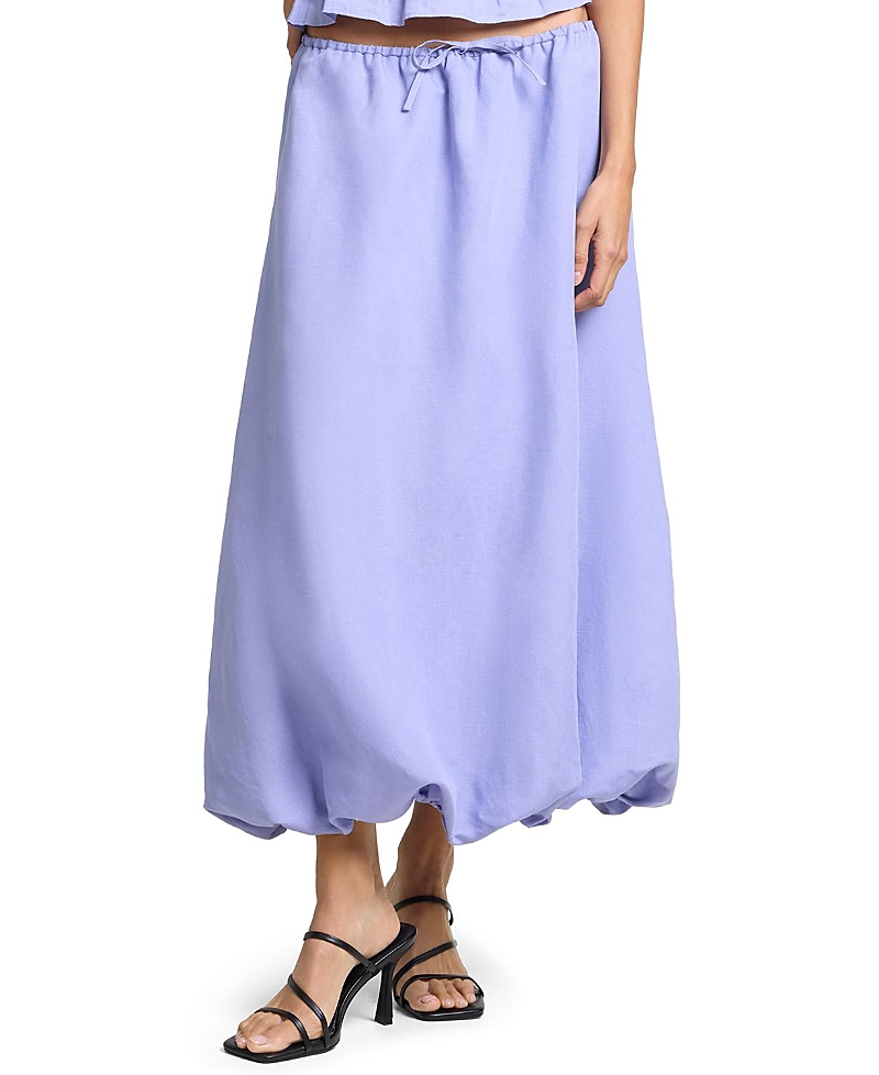 Onia Air Linen Bubble Maxi Skirt