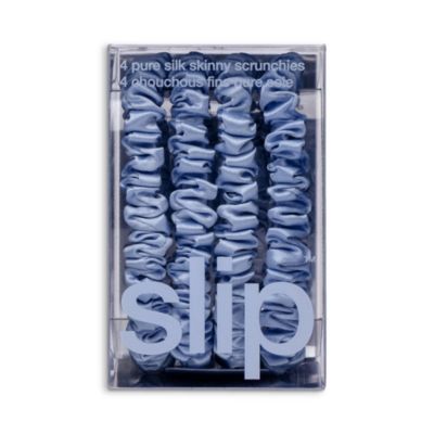 Pure Silk Back to Basics Skinny Scrunchies, Set of 4