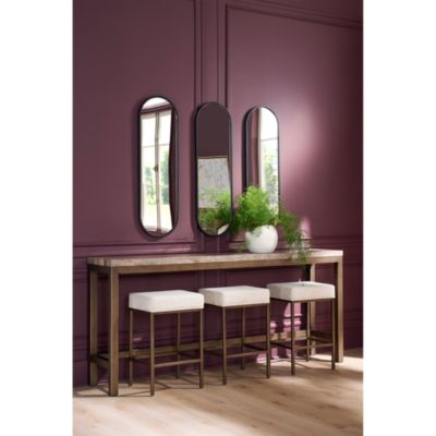 Brindle Console Table with Three Stools