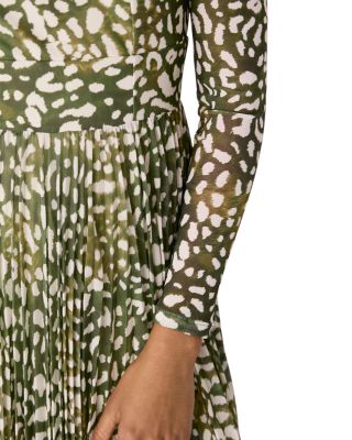 Animal Print Mesh Dress