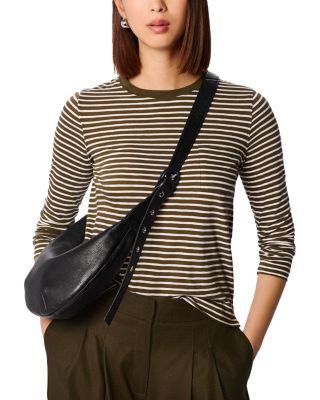 Striped Crewneck Pocket Top
