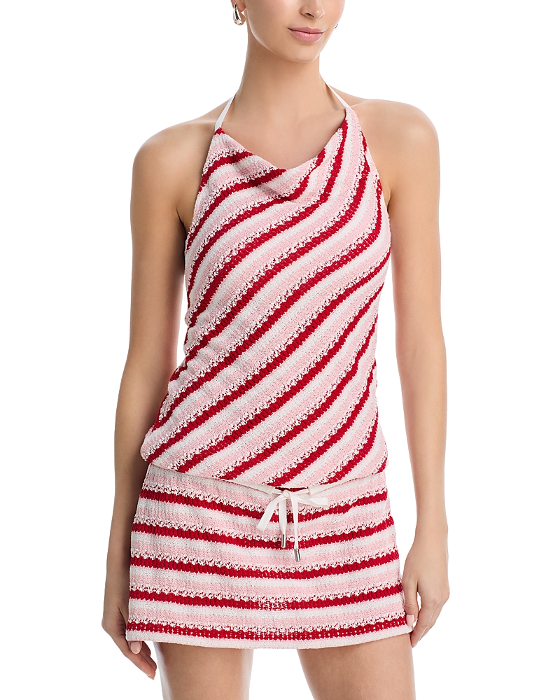 Simkhai Shellie Knit Halter Minidress
