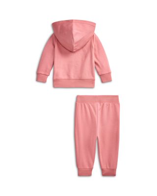 Girls' Eyelet-Trim Terry Hoodie & Jogger Pant - Baby