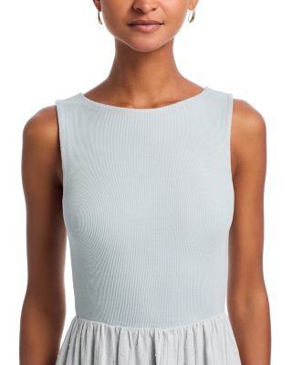 Mixed Media Midi Dress