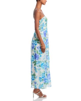 Floral Sleeveless Maxi Dress - Exclusive