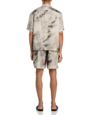 Drawstring Splatter Walking Shorts - Exclusive 