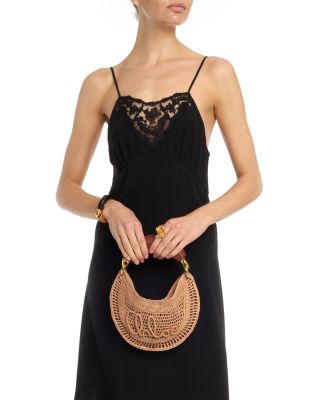 Summer Banana Mini Raffia Bag