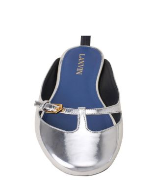  Women's Mary-Jane Ballerina in Leather