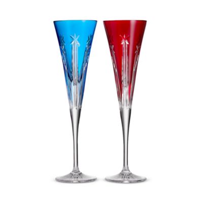 USA 250 Collection Color Champagne Flutes, Set of 2